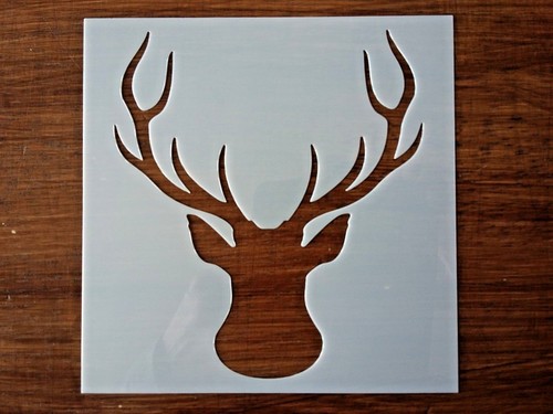 Deer antlers stencil 130mm - antlers, x