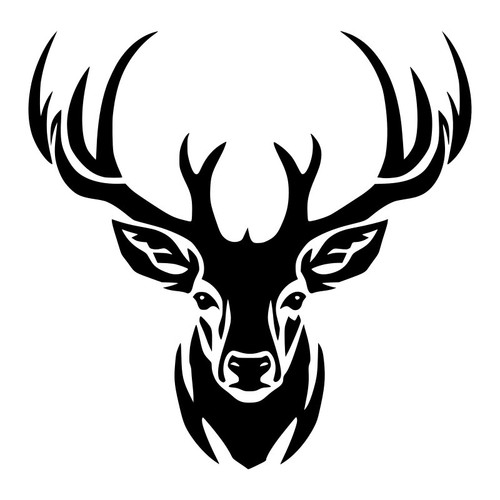 Deer head antlers - head,