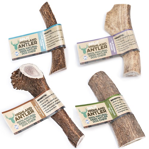 Dog antler chews highland 100 - chews, 100%